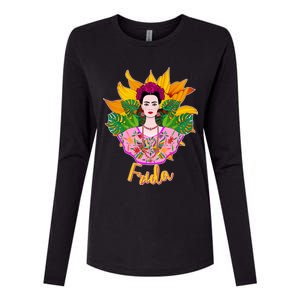 Frida Kahlo Womens Cotton Relaxed Long Sleeve T-Shirt