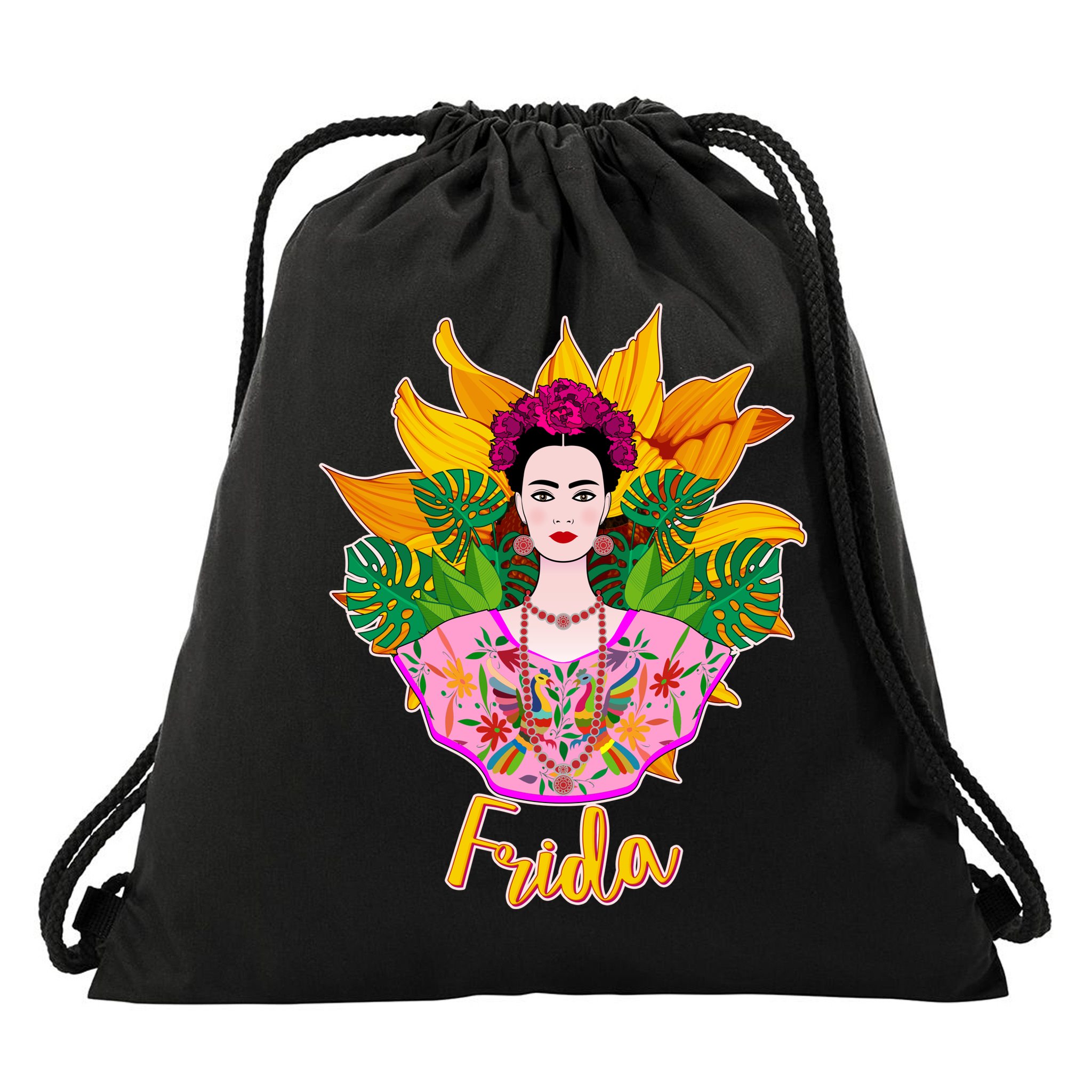 Frida Kahlo Drawstring Bag