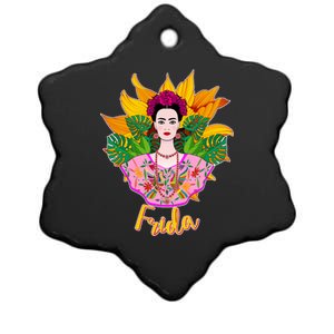 Frida Kahlo Ceramic Star Ornament