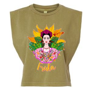 Frida Kahlo Garment-Dyed Women's Muscle Tee