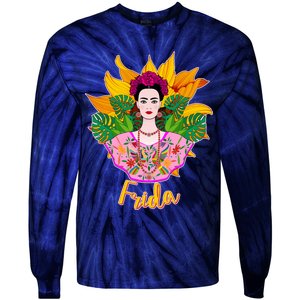 Frida Kahlo Tie-Dye Long Sleeve Shirt