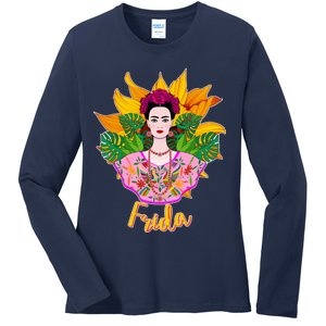 Frida Kahlo Ladies Long Sleeve Shirt