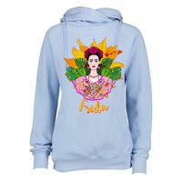 Frida Kahlo Womens Funnel Neck Pullover Hood