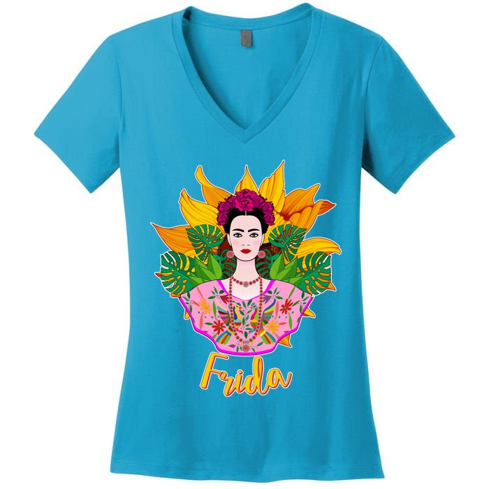 Frida Kahlo Women's V-Neck T-Shirt