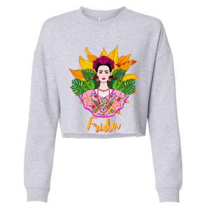 Frida Kahlo Cropped Pullover Crew