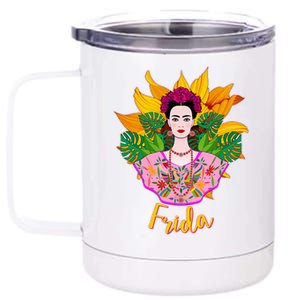 Frida Kahlo 12 oz Stainless Steel Tumbler Cup