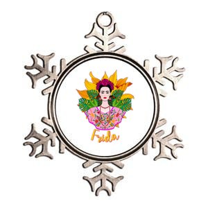 Frida Kahlo Metallic Star Ornament