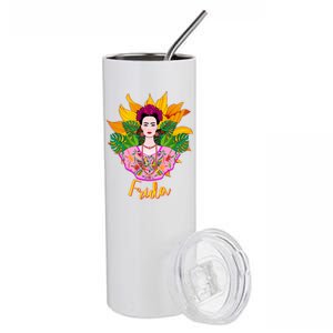 Frida Kahlo Stainless Steel Tumbler