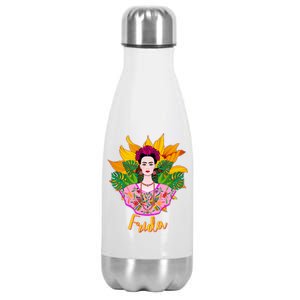 Frida Kahlo Stainless Steel Insulated Water Bottle