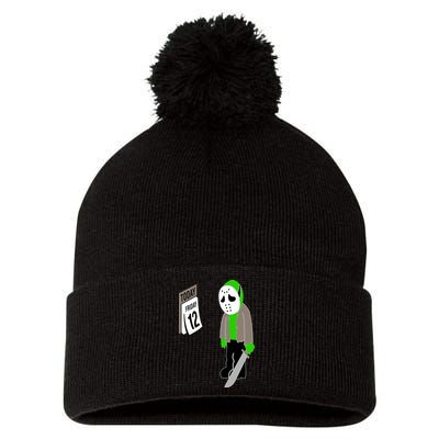 Friday The 12th Pom Pom 12in Knit Beanie