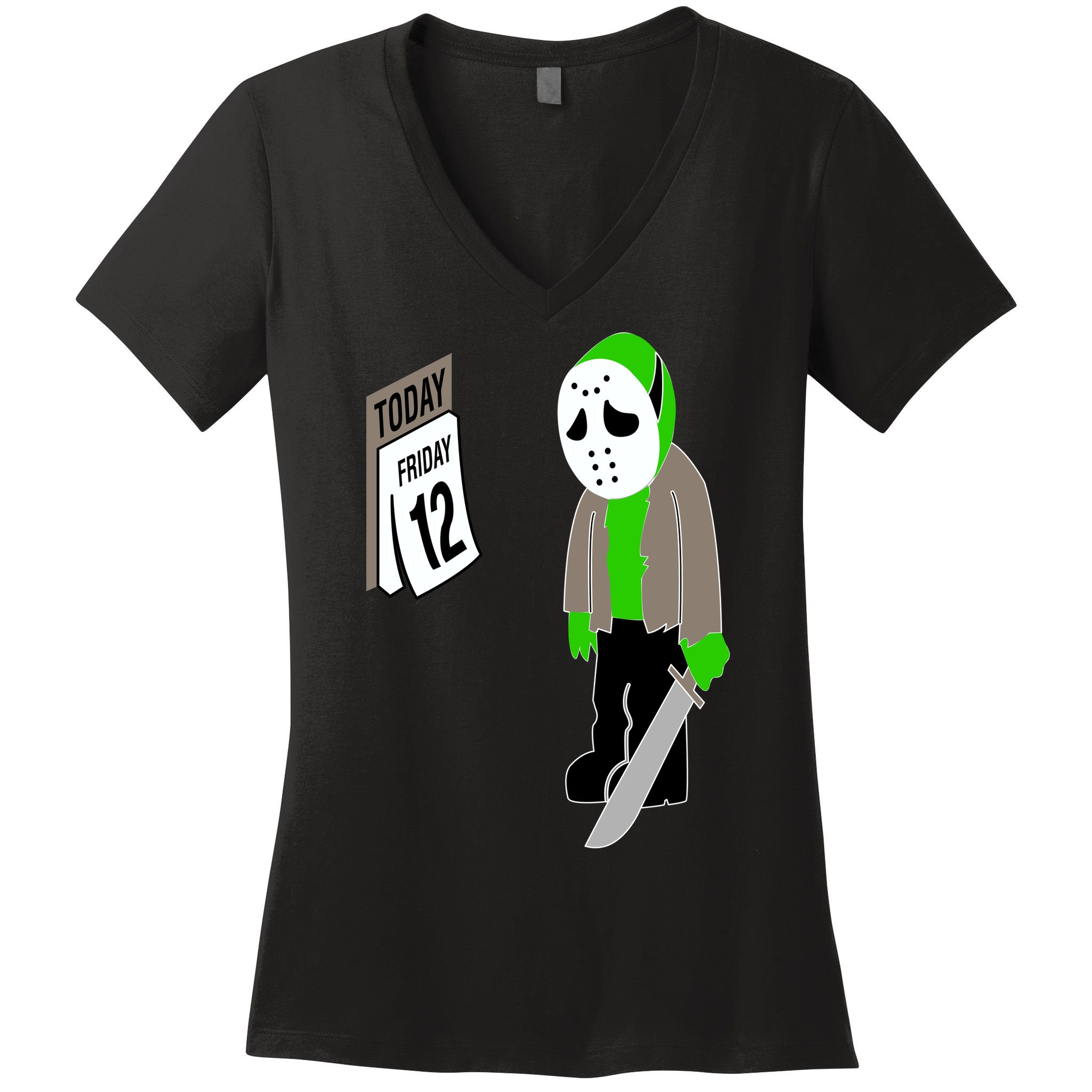 Friday The 12th Women's V-Neck T-Shirt
