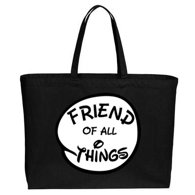 Friend of all Things Cotton Canvas Jumbo Tote