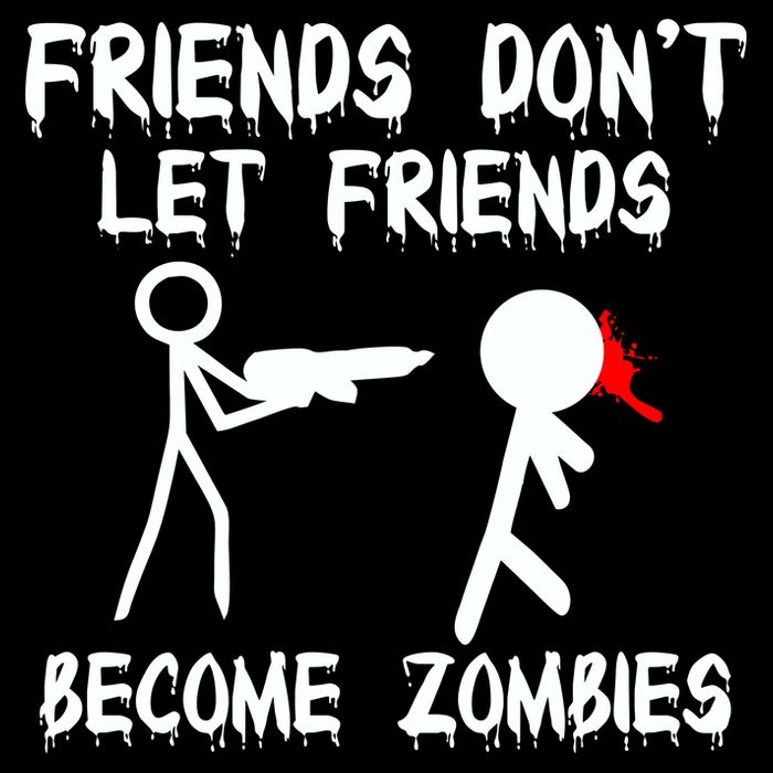 Friends Don't Let Friends Become Zombies Cooling Performance Crew T-Shirt