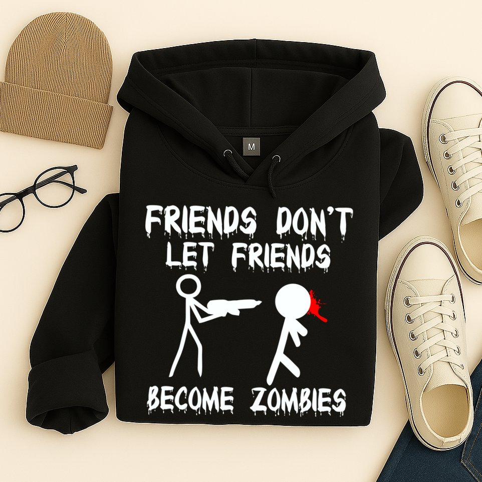 Friends Don't Let Friends Become Zombies Hoodie