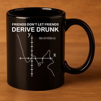 Friends Don't Let Friends Derive Drunk 11oz C Handle Ceramic Mug