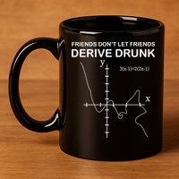 Friends Don't Let Friends Derive Drunk 11oz C Handle Ceramic Mug