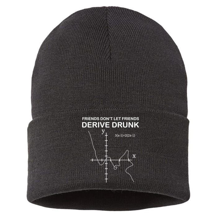 Friends Don't Let Friends Derive Drunk Sustainable Knit Beanie