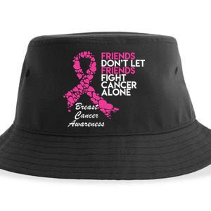 Friends Don't let Friends Fight Breast Cancer Alone Sustainable Bucket Hat