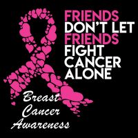 Friends Don't let Friends Fight Breast Cancer Alone Bucket Hat