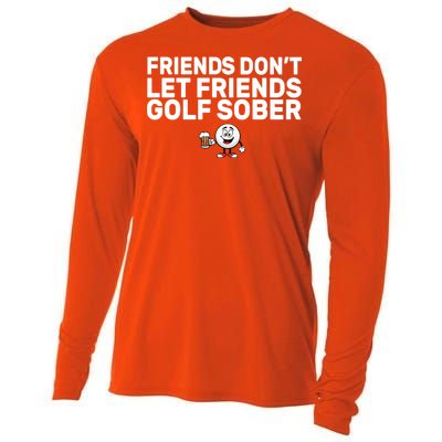 Friends Don't Let Friends Golf Sober Cooling Performance Long Sleeve Crew