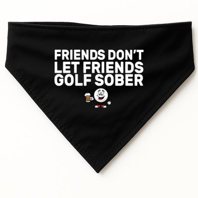 Friends Don't Let Friends Golf Sober USA-Made Doggie Bandana