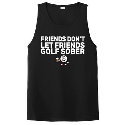 Friends Don't Let Friends Golf Sober PosiCharge Competitor Tank