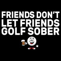 Friends Don't Let Friends Golf Sober Wool Snapback Cap