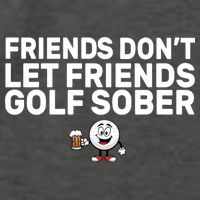 Friends Don't Let Friends Golf Sober Vector Backpack