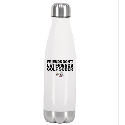 Friends Don't Let Friends Golf Sober Stainless Steel Insulated Water Bottle