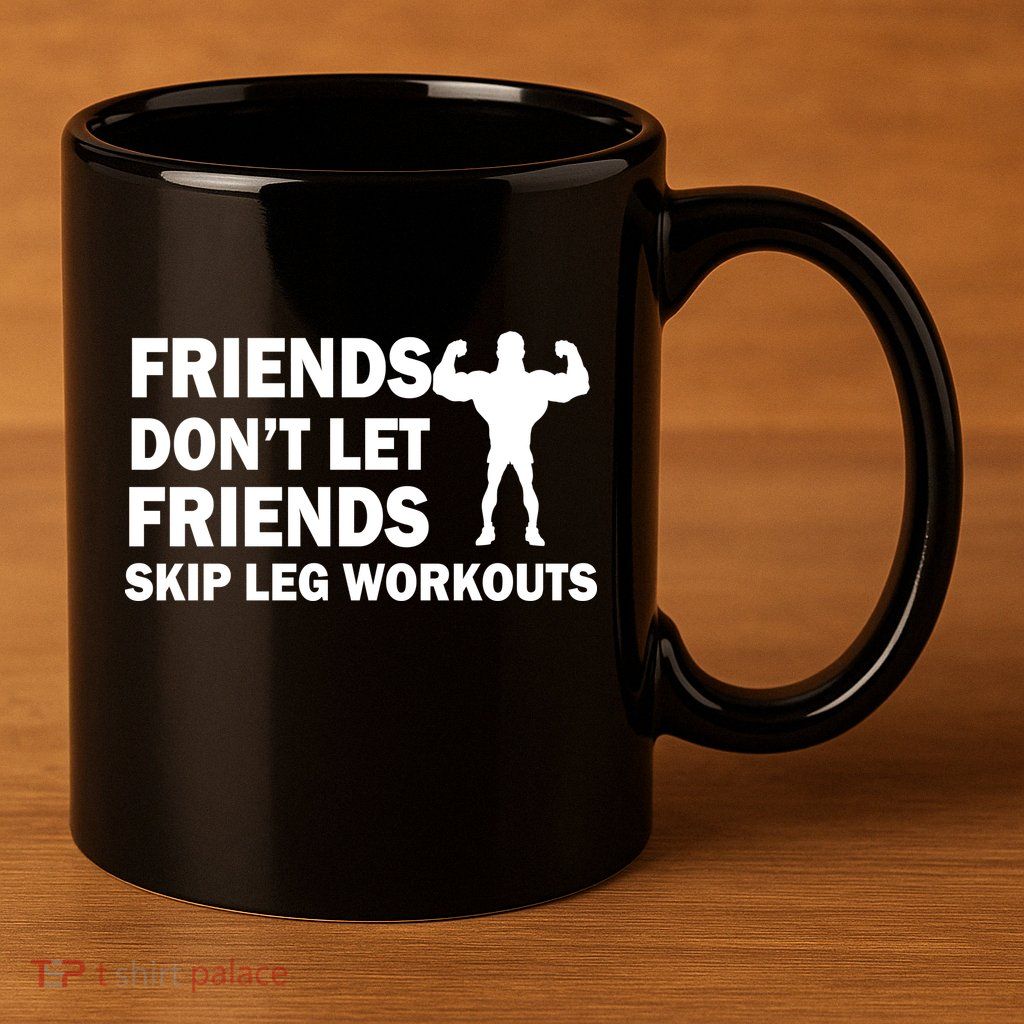 Friends Don't Let Friends Skip Leg Workouts 11oz C Handle Ceramic Mug