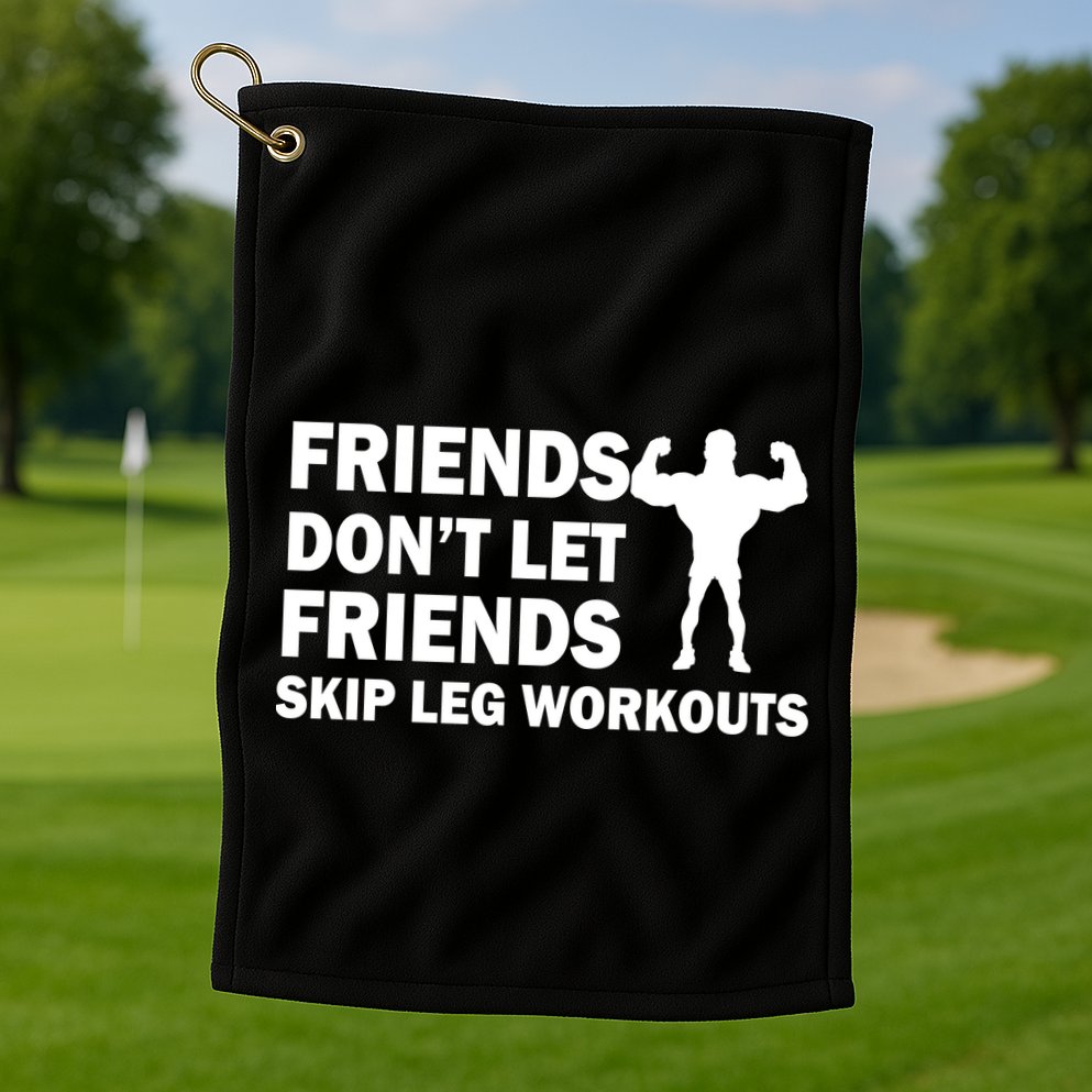 Friends Don't Let Friends Skip Leg Workouts Golf Towel