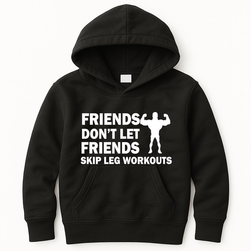Friends Don't Let Friends Skip Leg Workouts Kids Hoodie
