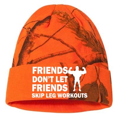 Friends Don't Let Friends Skip Leg Workouts Kati Licensed 12" Camo Beanie