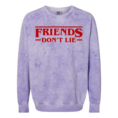 Friends Dont Lie Colorblast Crewneck Sweatshirt