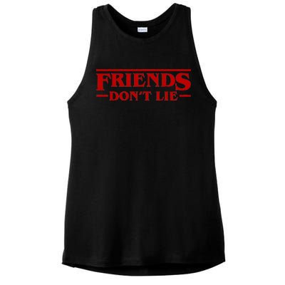 Friends Dont Lie Ladies PosiCharge Tri-Blend Wicking Tank