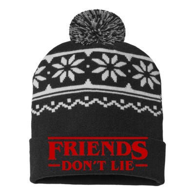 Friends Dont Lie USA-Made Snowflake Beanie