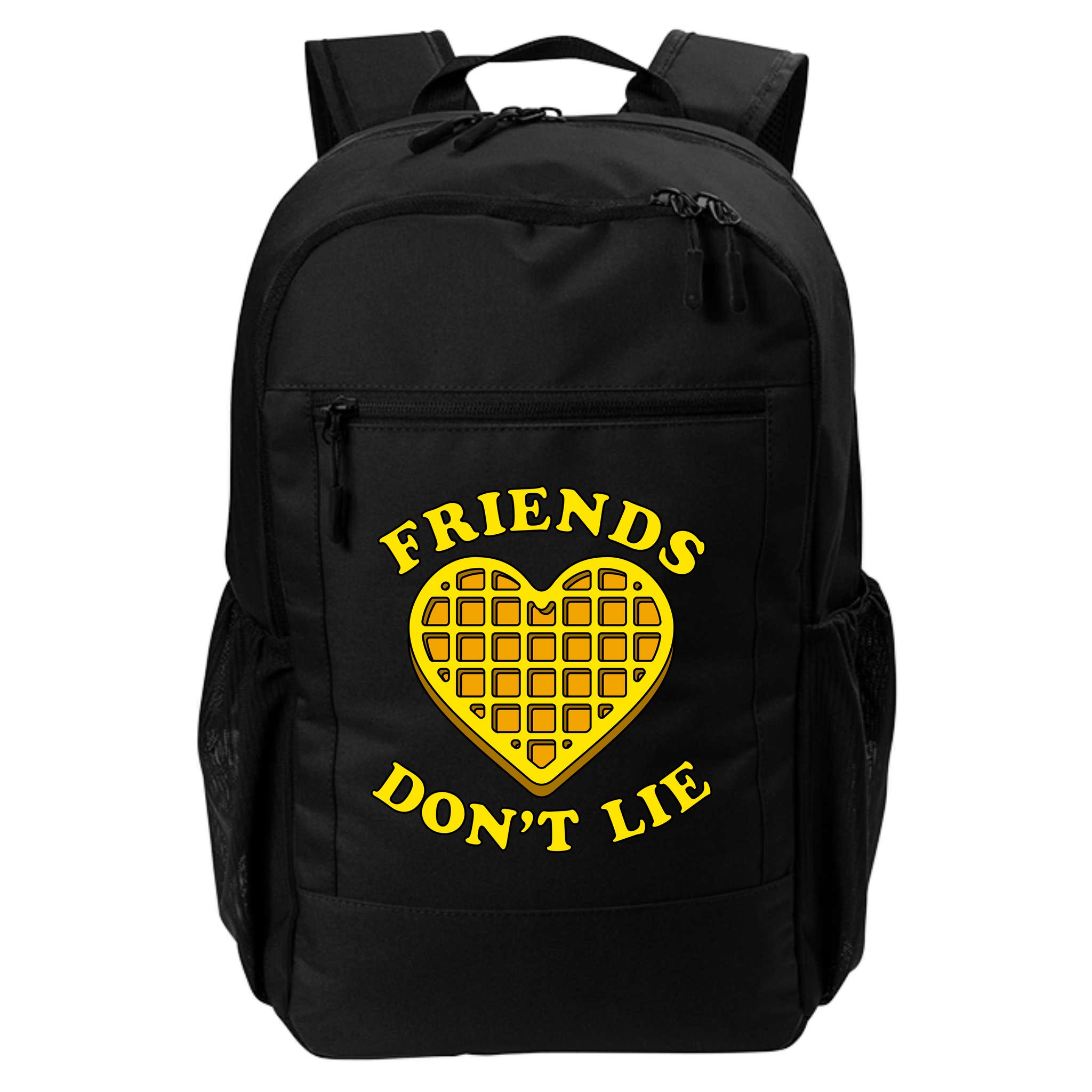 Friends Dont Lie Waffle Heart Backpack