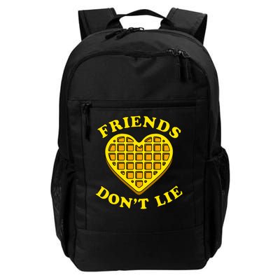 Friends Dont Lie Waffle Heart Daily Commute Backpack