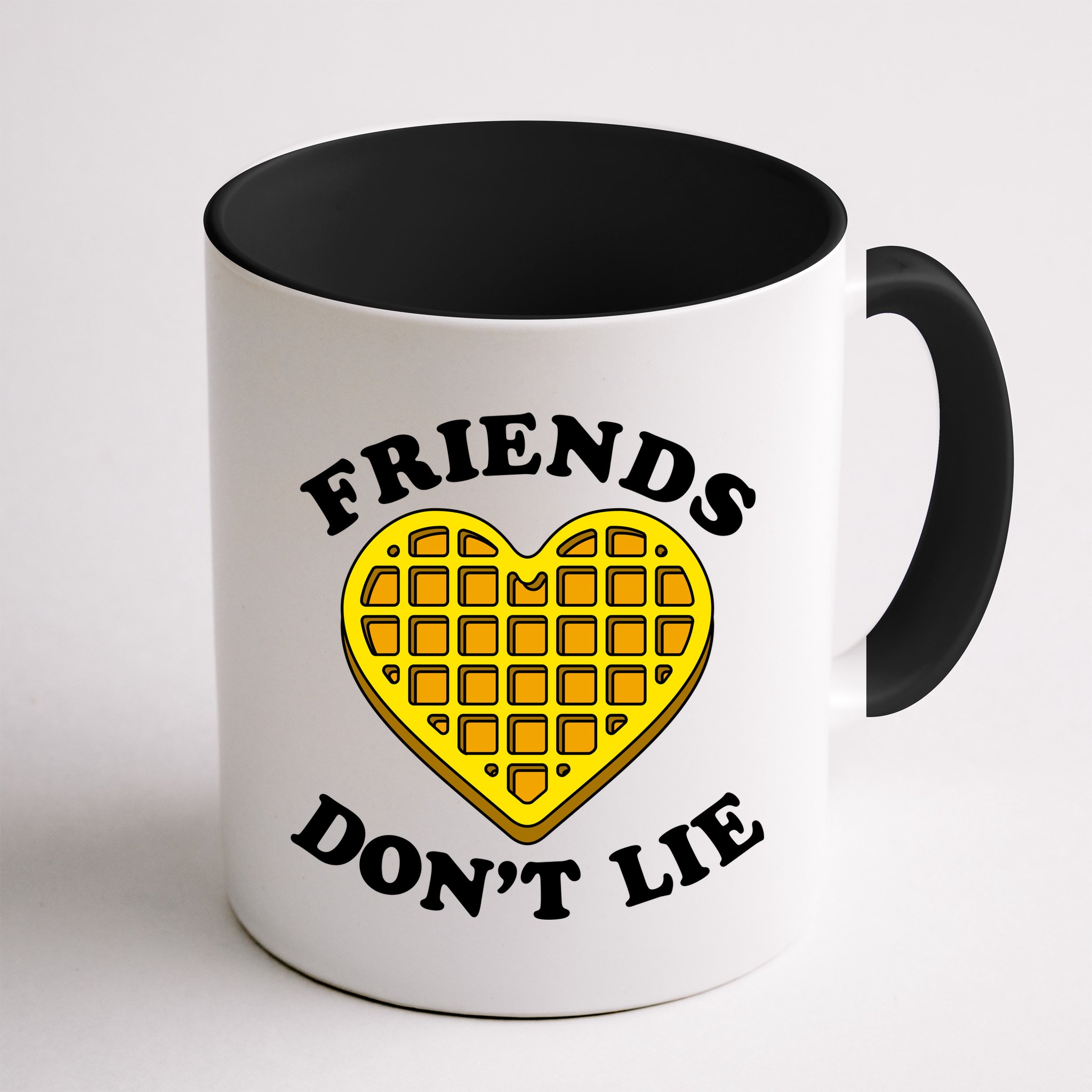 Friends Dont Lie Waffle Heart Mug