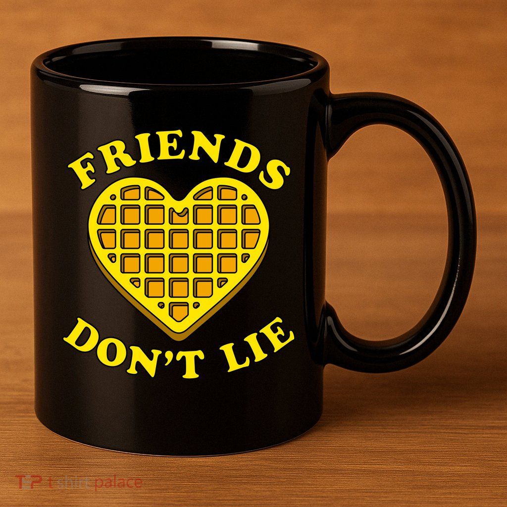 Friends Dont Lie Waffle Heart 11oz C Handle Ceramic Mug