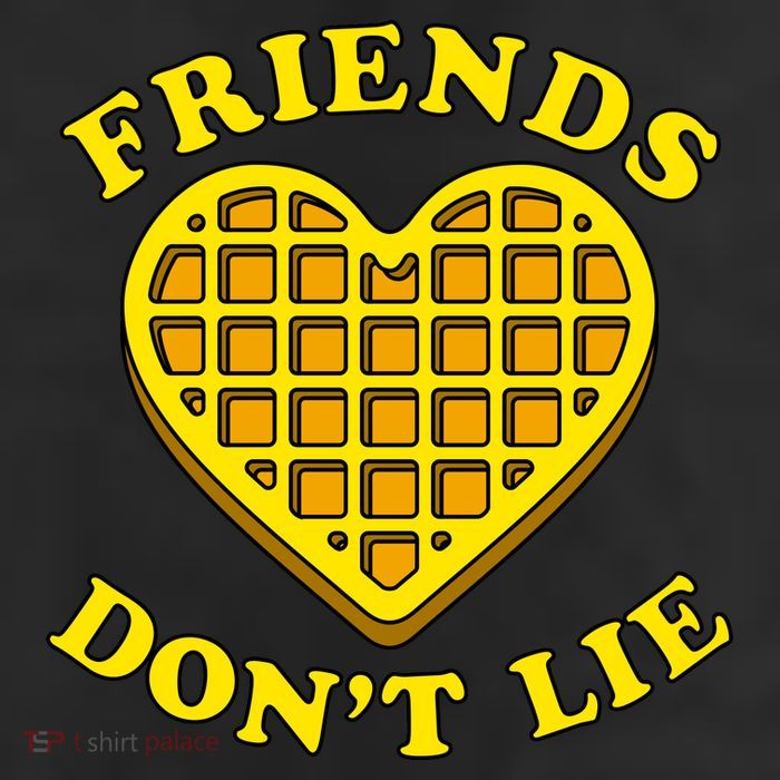Friends Dont Lie Waffle Heart 11oz C Handle Ceramic Mug