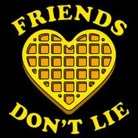 Friends Dont Lie Waffle Heart 16 in Basic Backpack