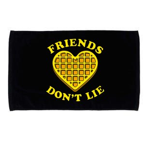 Friends Dont Lie Waffle Heart Microfiber Hand Towel