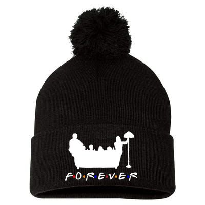 Friends Forever Pom Pom 12in Knit Beanie