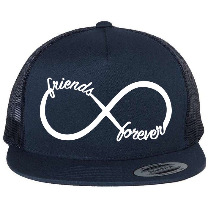 Friends Forever Infinity Symbol Flat Bill Trucker Hat