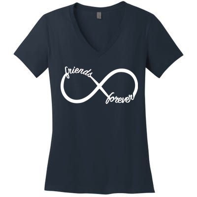 Friends Forever Infinity Symbol Women's V-Neck T-Shirt