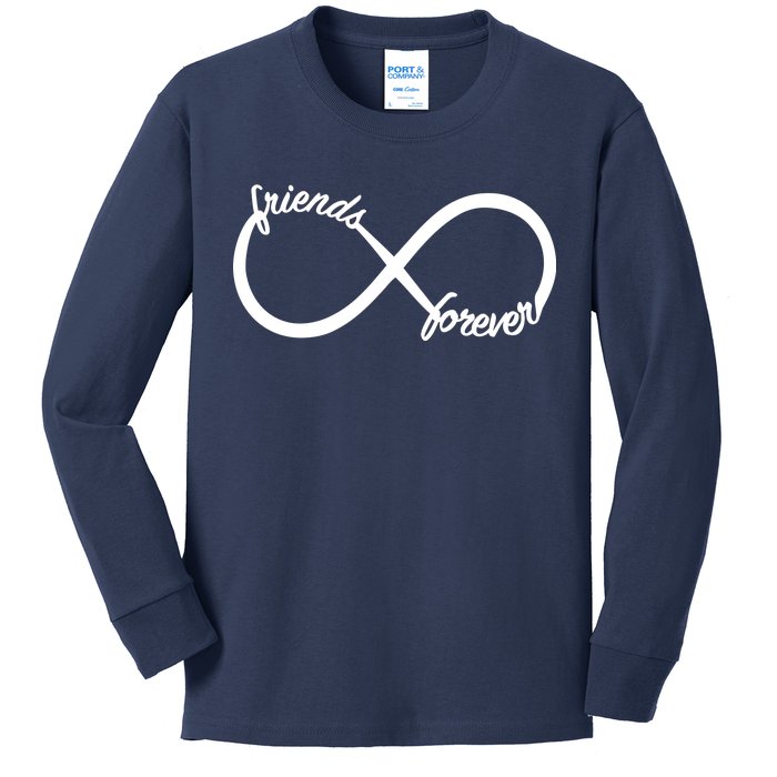 Friends Forever Infinity Symbol Kids Long Sleeve Shirt