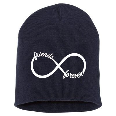 Friends Forever Infinity Symbol Short Acrylic Beanie