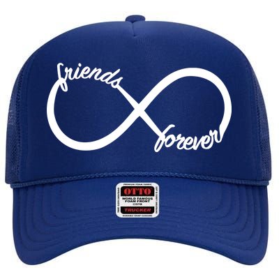 Friends Forever Infinity Symbol High Crown Mesh Back Trucker Hat