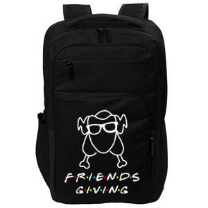 Friends Giving Funny Thanksgiving Impact Tech Backpack